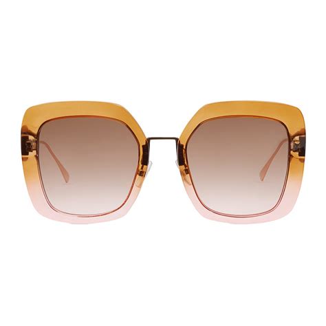 fendi brown and pink glasess frames|Sunglasses .